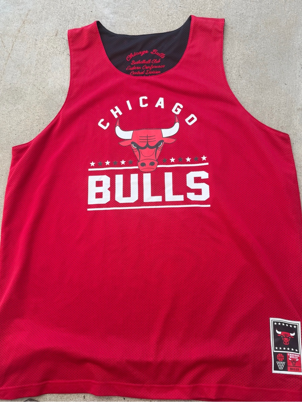 VTG Reversible Chicago Bulls NBA Basketball Jersey Top Champion Mens Size XXL